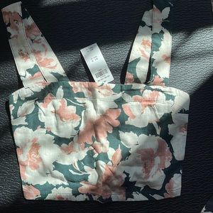 Abercrombie floral crop top.